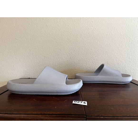 No Boundaries Womens Slide Sandals Size 8 Gray Chunky Open Toe - Picture 6 of 8